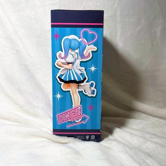 Hatsune Miku Costumes Cafe Maid Version Figure TAITO NEW Authentic - Picture 8 of 11